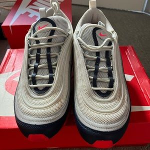 Nike Air Max 97 Pure Platinum & Laser Orange